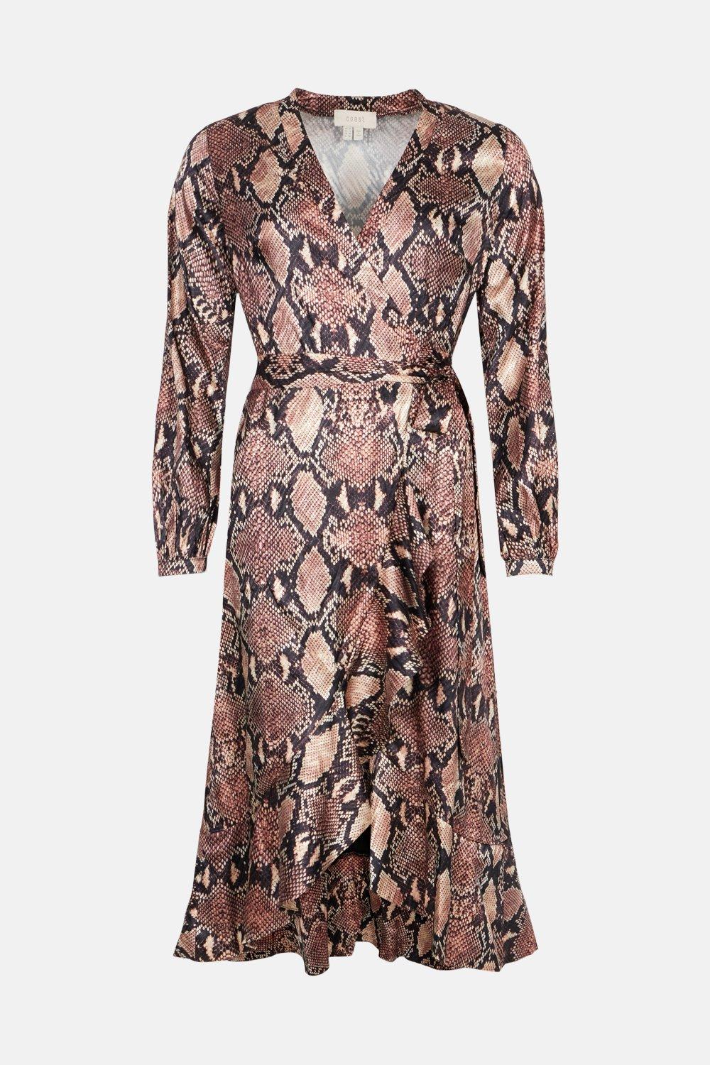 coast moira jacquard wrap dress