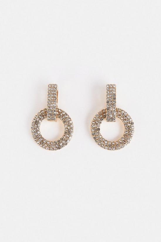 Coast Diamante Circular Statement Earrings 1