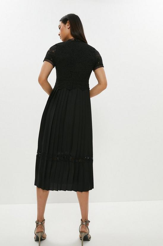 Coast Lace Bodice Pleat Skirt Midi Dress 3