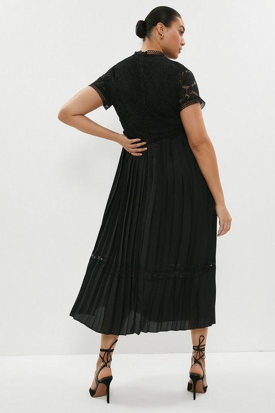 Coast Plus Size Lace Bodice Pleat Skirt Maxi Dress 3