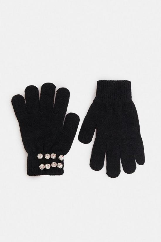 Coast Diamante Cuff Gloves 1