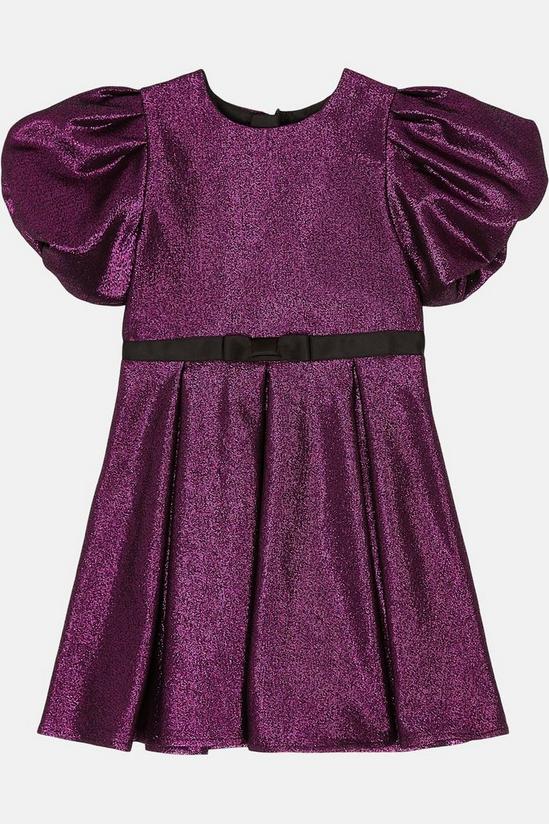 Coast Girls Shirred Bodice Printed Velvet Dress 3