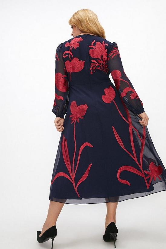 Coast Plus Size Floral Embroidered Midi Dress 3