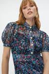 Coast Printed Lace Shirt Tie Waist Midi Dress thumbnail 2