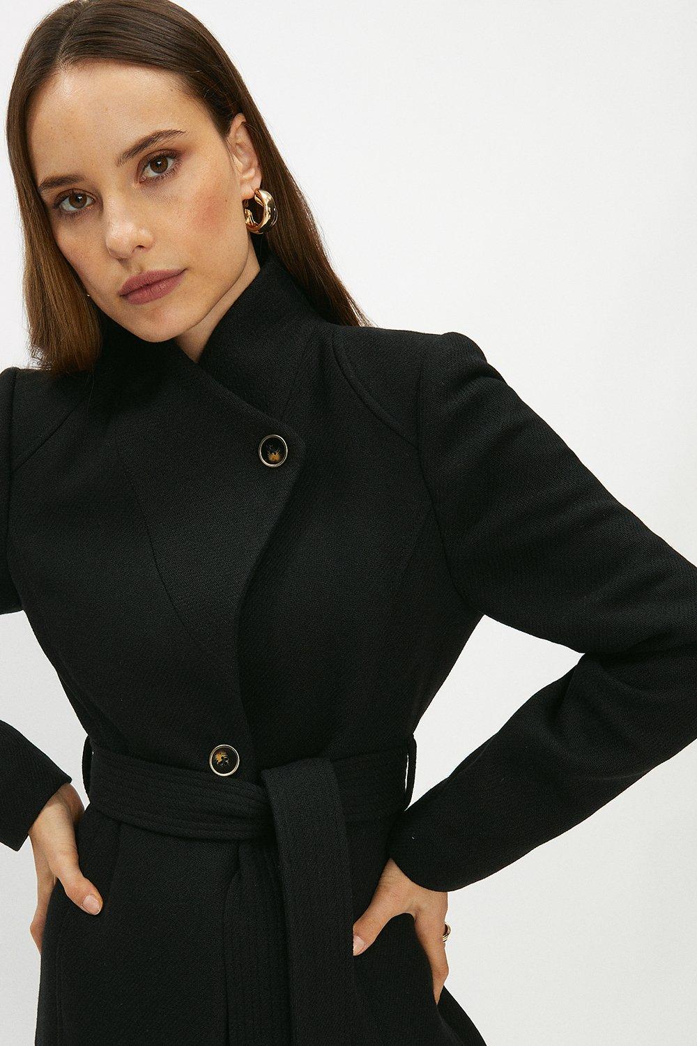 Jackets & Coats, Short Belted Wrap Coat, Coast