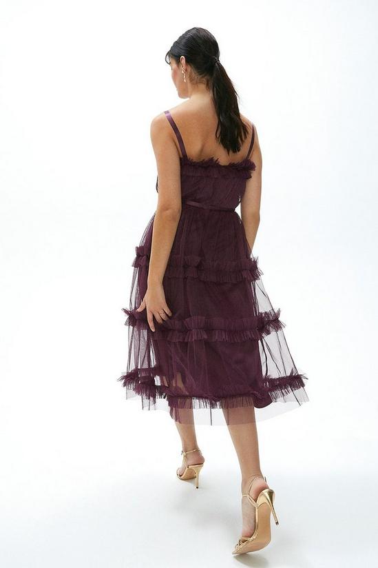 Coast Tiered Ruffle Skirt Midi Dress 3