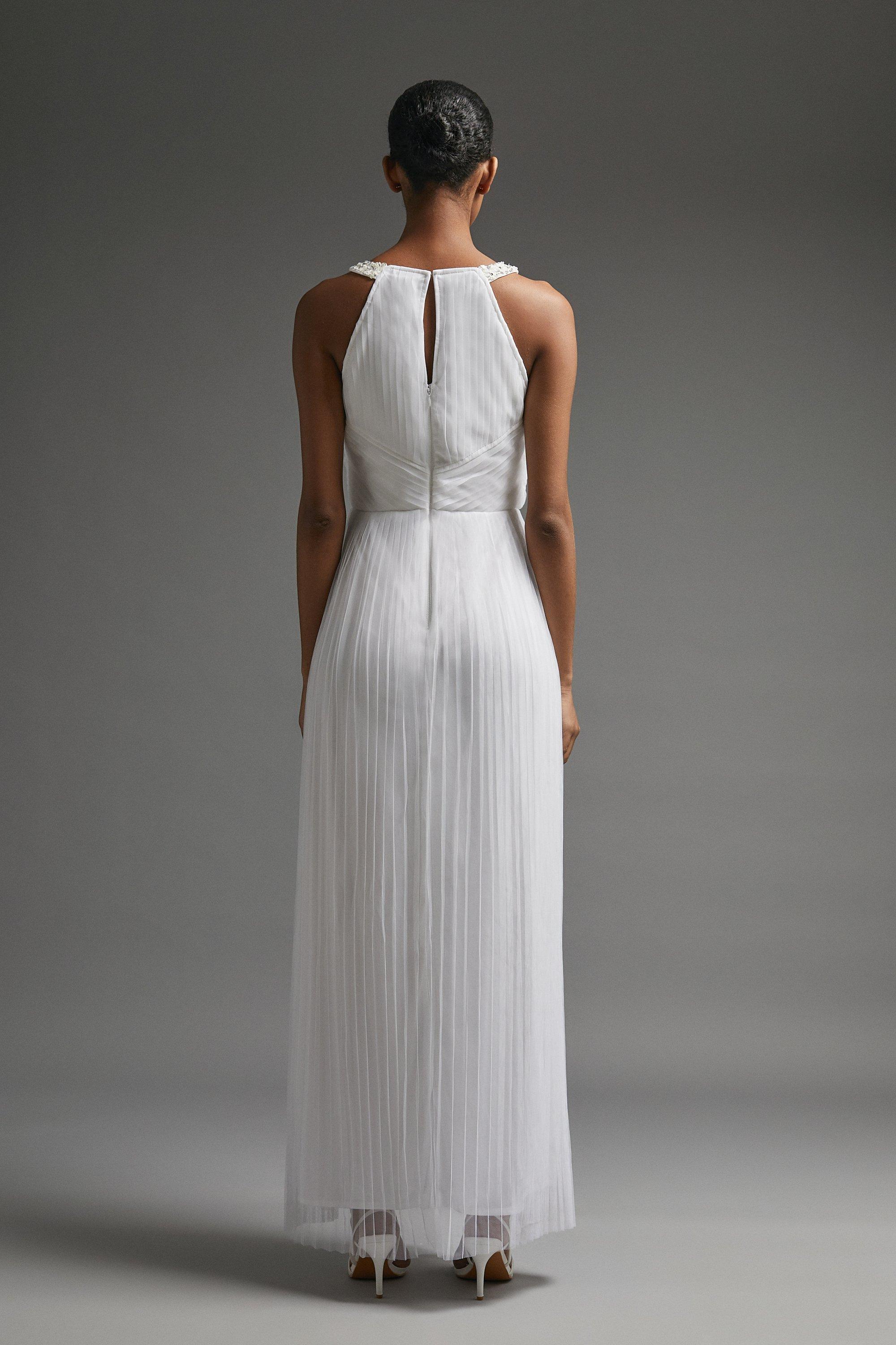 Coast amery shop pleated maxi dress