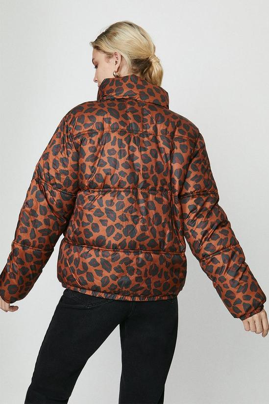 Coast Leopard Print Puffer Coat 3