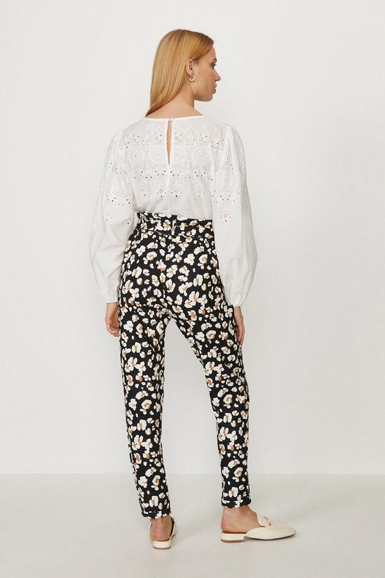 Coast Printed Paper Bag Tie Waist Tailored Trousers 3