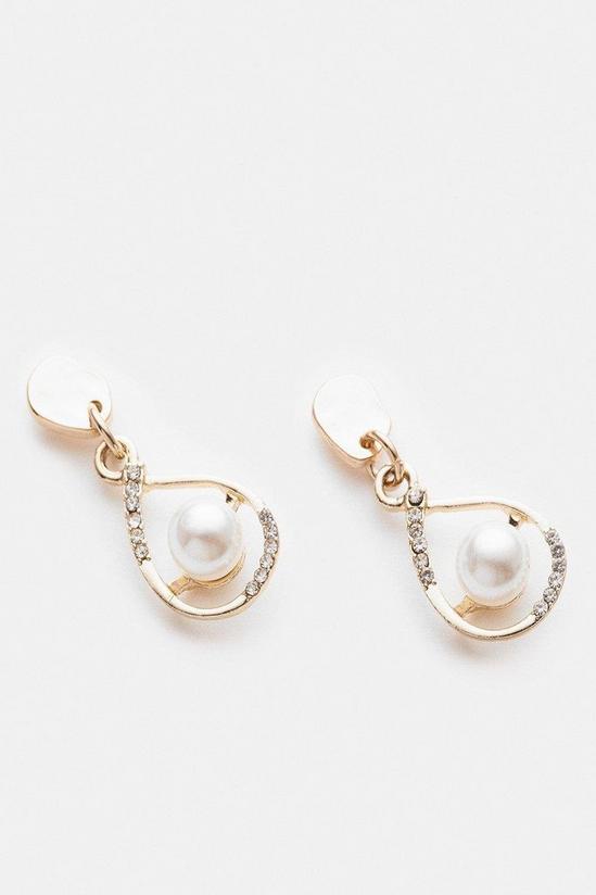 Coast Pearl And Diamante Drop Earrings 3