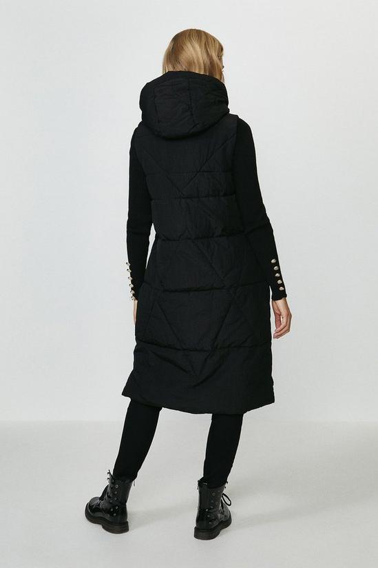 Coast Quilted Longline Hooded Gilet 3