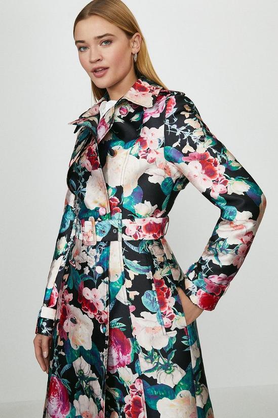 Coast Floral Jacquard Trench Coat 2