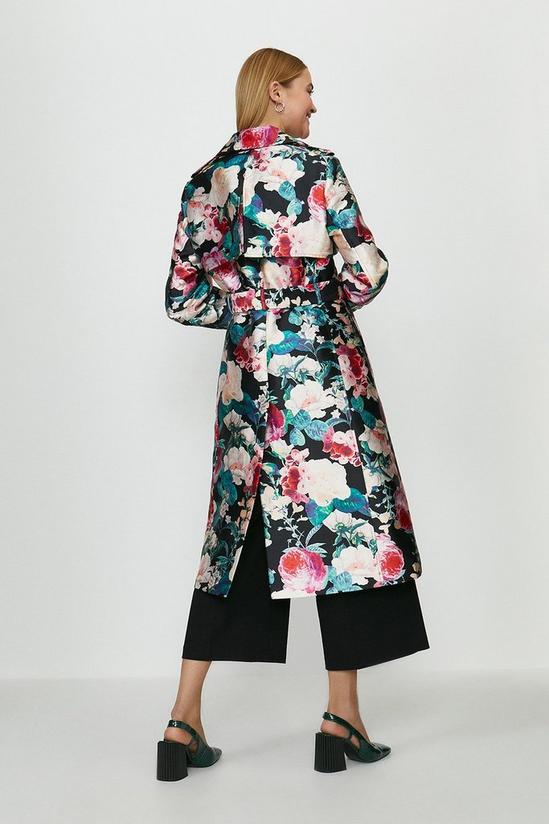 Coast Floral Jacquard Trench Coat 3