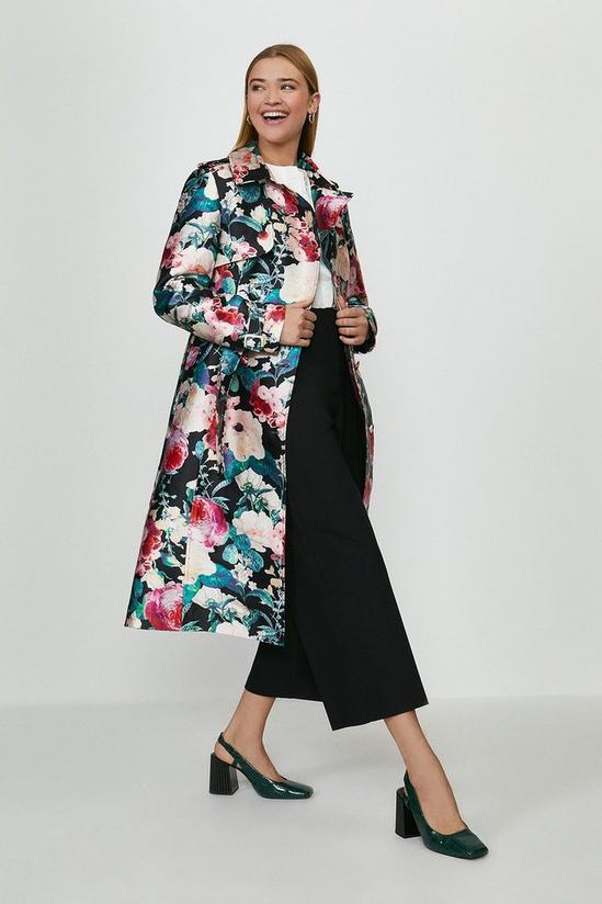 Coast Floral Jacquard Trench Coat 4