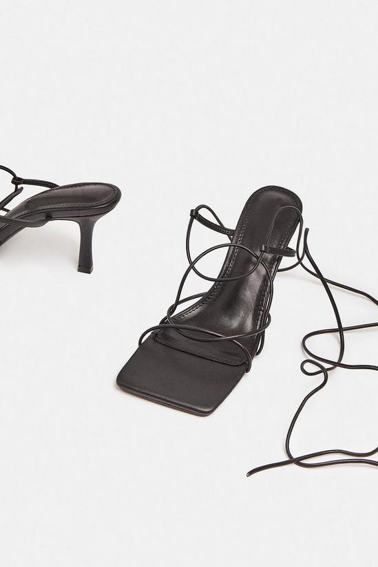 Coast Square Toe Lace Up Strappy Heels 2