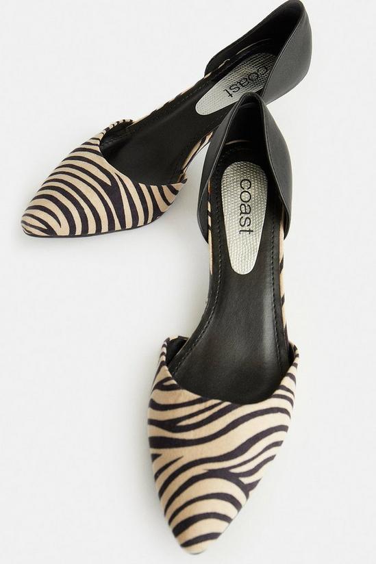 Coast Zebra Print Low Heeled Shoes 2