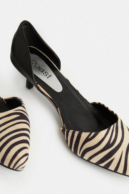 Coast Zebra Print Low Heeled Shoes 3