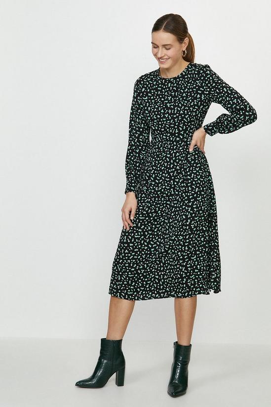 Coast Long Sleeve Fit And Flare Dress 1