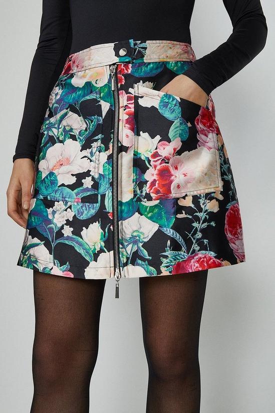 Coast Floral Jacquard Mini Skirt 2