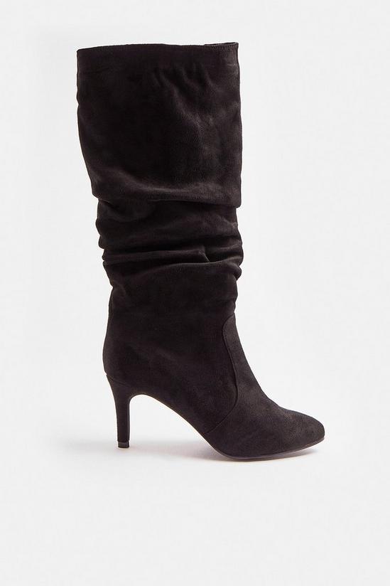 Coast Ruched Suedette Knee High Boots 1