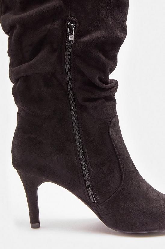 Coast Ruched Suedette Knee High Boots 3