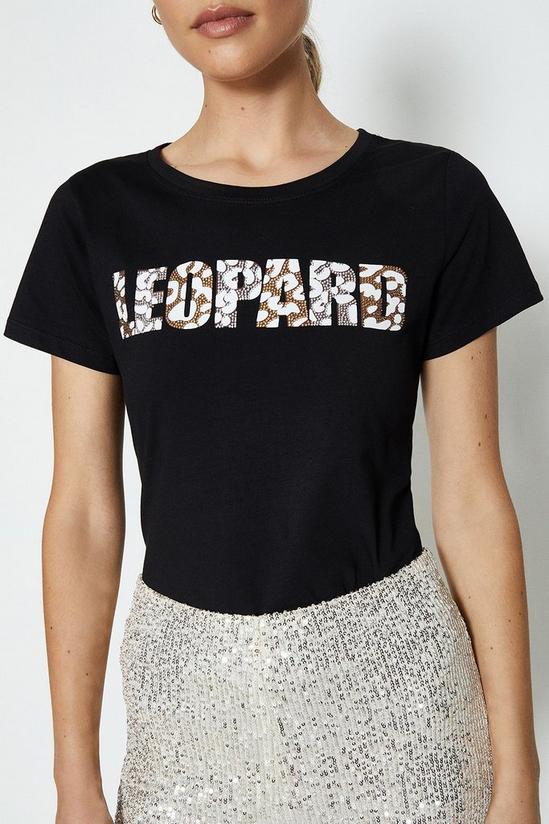 Coast Leopard Sequin T-Shirt 2