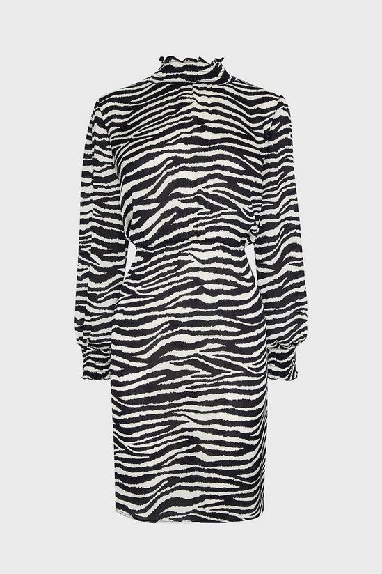 Coast High Neck Zebra Printed Dress 4