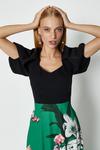 Coast Solid Bodice Printed Skirt Maxi Dress thumbnail 2