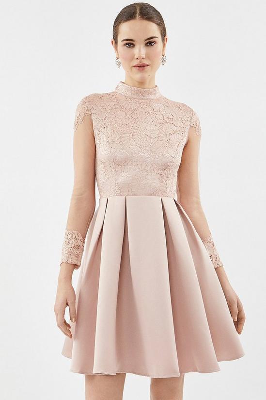 Coast Lace Bodice Fit And Flare Dress 1