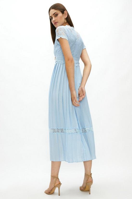 Coast Lace Bodice Pleat Skirt Maxi Dress 3