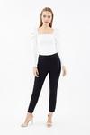 Coast Essential Cotton Sateen Cropped Trousers thumbnail 1