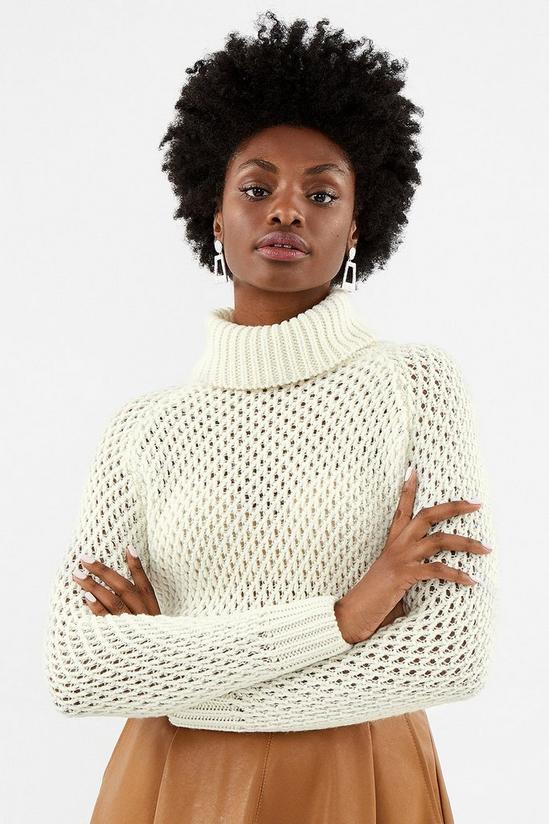Coast Chunky Roll Neck Sequin Knit Top 2