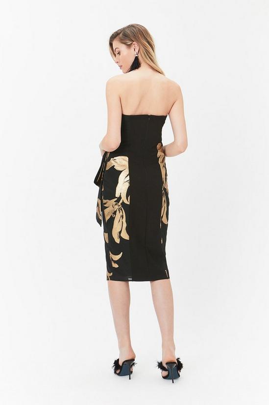 Coast Printed Bandeau Dress With Layered Detail 2