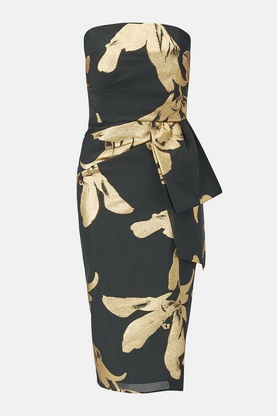 Coast Printed Bandeau Dress With Layered Detail 4