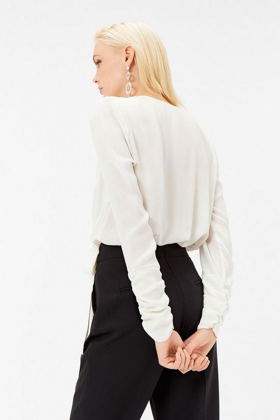 Coast Woven Ruched Sleeve Wrap Body 3