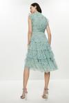 Coast Printed Tulle Tiered Frill Sleeve Dress thumbnail 3