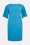 Coast Plus Size Flare Sleeve Ruche Waist Midi Dress thumbnail 4