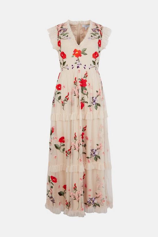 Coast Embroidered Border Tiered Maxi Dress 4