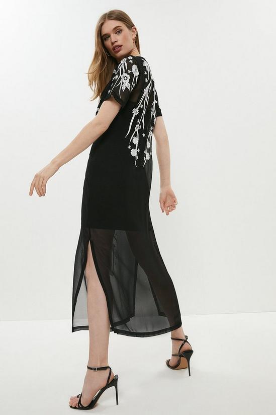 Coast Premium Embroidered T-shirt Midaxi Dress 3
