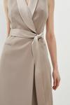 Coast Premium Sleeveless Tuxe Wrap Midi Dress thumbnail 2