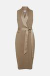 Coast Premium Sleeveless Tuxe Wrap Midi Dress thumbnail 4