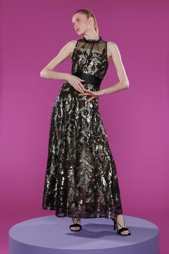 Coast Premium Floral Sequin Maxi Dress 1