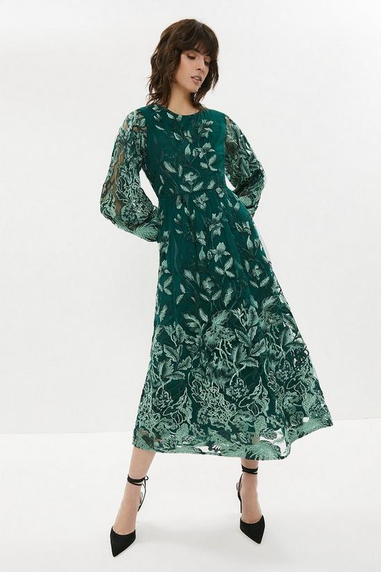 Coast All Over Embroidered Long Sleeve Maxi Dress 3