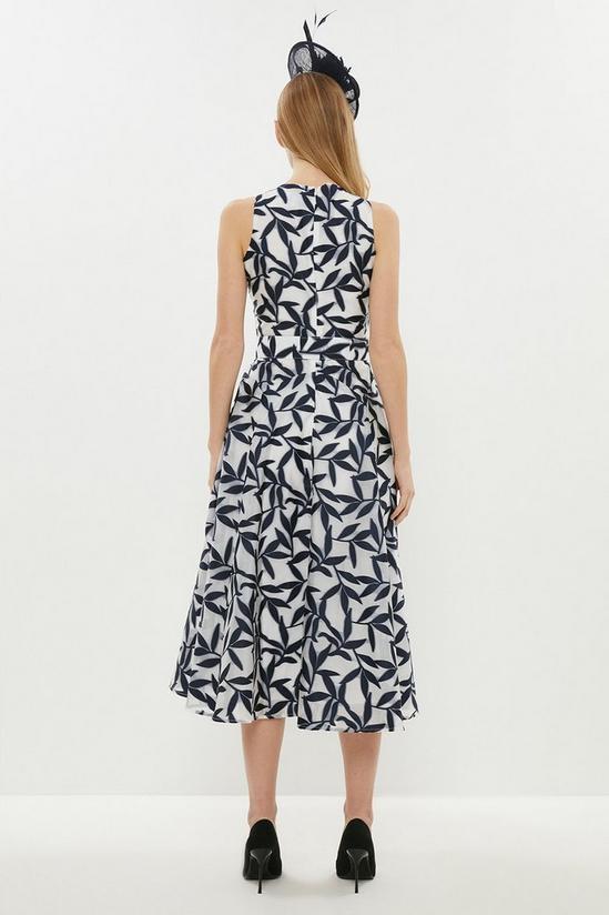Coast Belted Jacquard Fit And Flare Dress 3