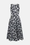 Coast Belted Jacquard Fit And Flare Dress thumbnail 4