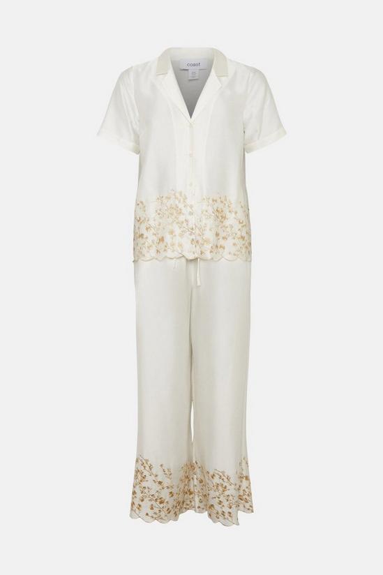 Coast Premium Satin Embroidered Pyjama Set 4