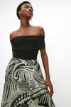 Coast Bardot Jacquard Skirt Midi Dress thumbnail 2
