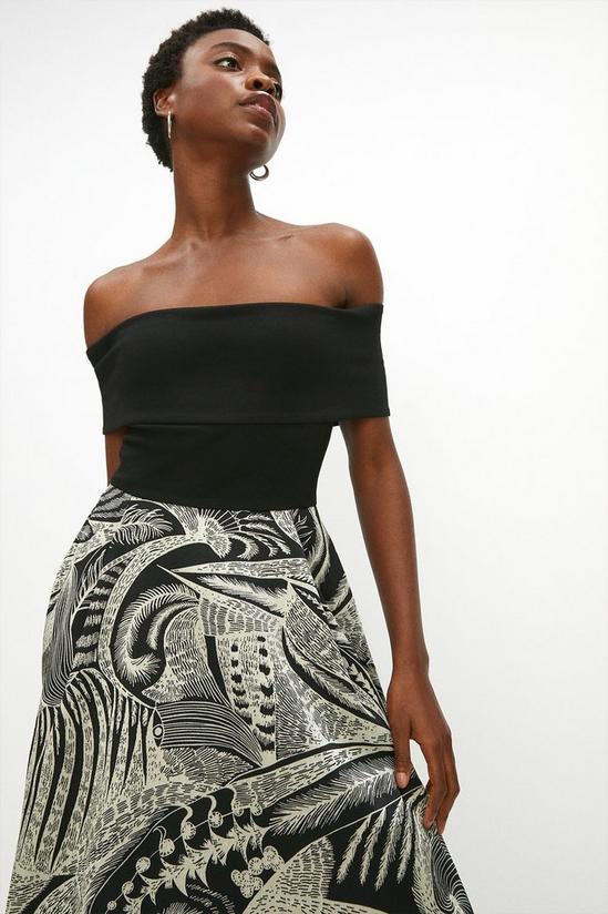 Coast Bardot Jacquard Skirt Midi Dress 2