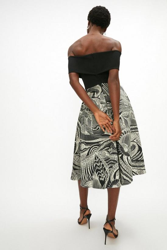 Coast Bardot Jacquard Skirt Midi Dress 3