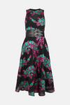Coast Belted Jacquard Full Skirted Dress thumbnail 4